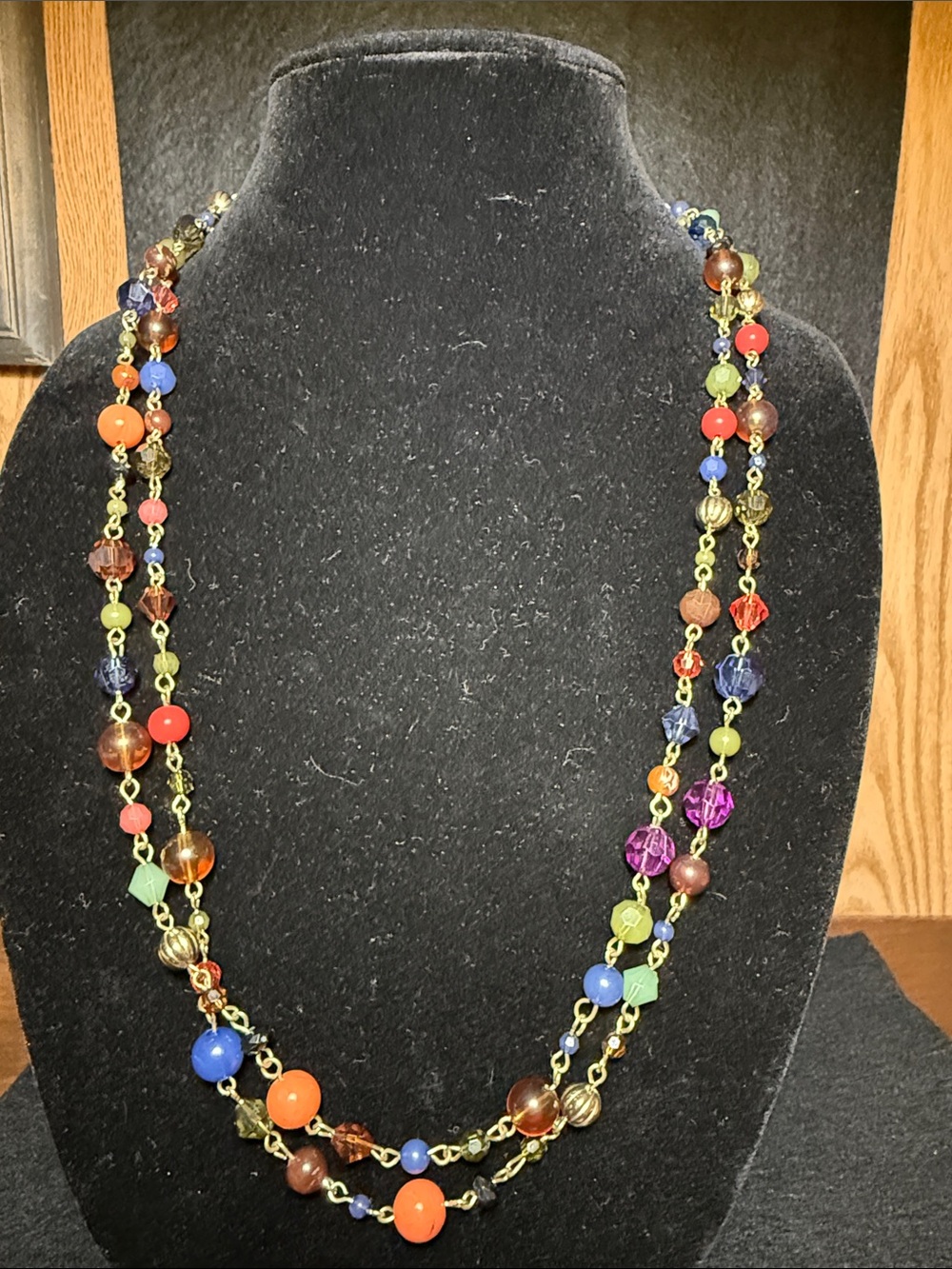 Multicolor Beaded Double-Strand Necklace - Women Jewelry